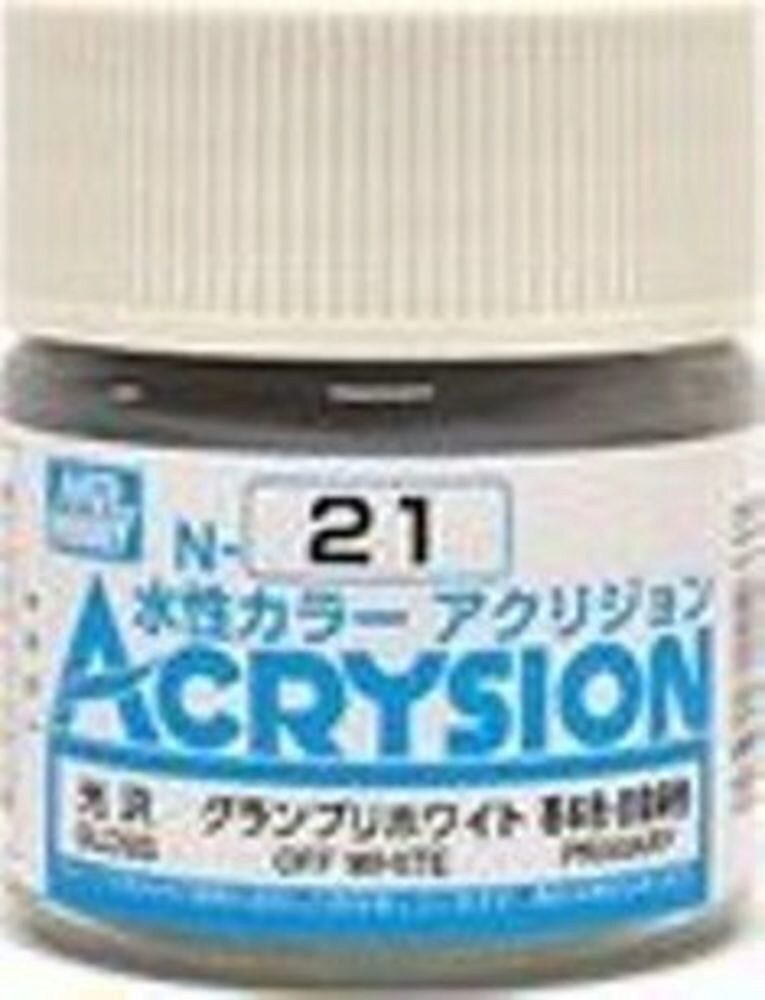 Mr Hobby - Gunze N-021 Acrysion (10 ml) Off White glänzend