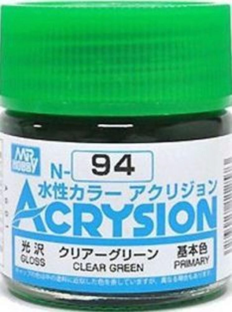 Mr Hobby - Gunze N-094 Acrysion (10 ml) Clear Green glänzend