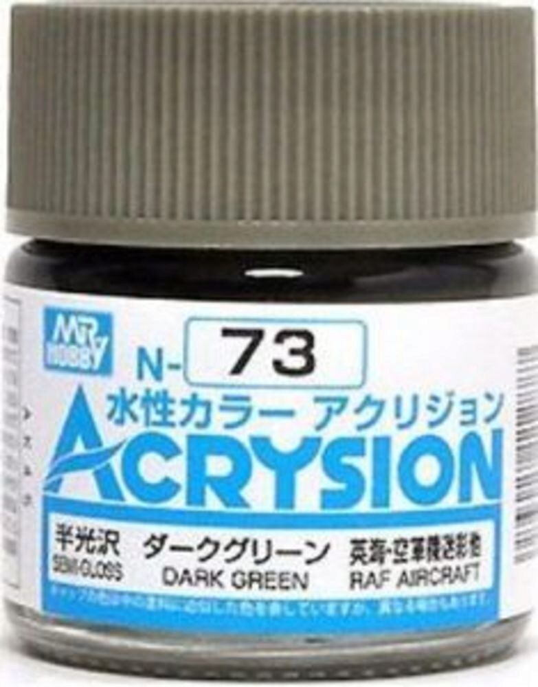 Mr Hobby - Gunze N-073 Acrysion (10 ml) Dark Green seidenmatt