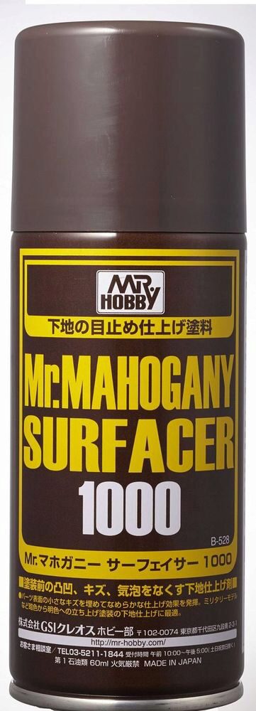 Mr Hobby - Gunze B-528 Mr. Mahogany Surfacer 1000 (170ml)
