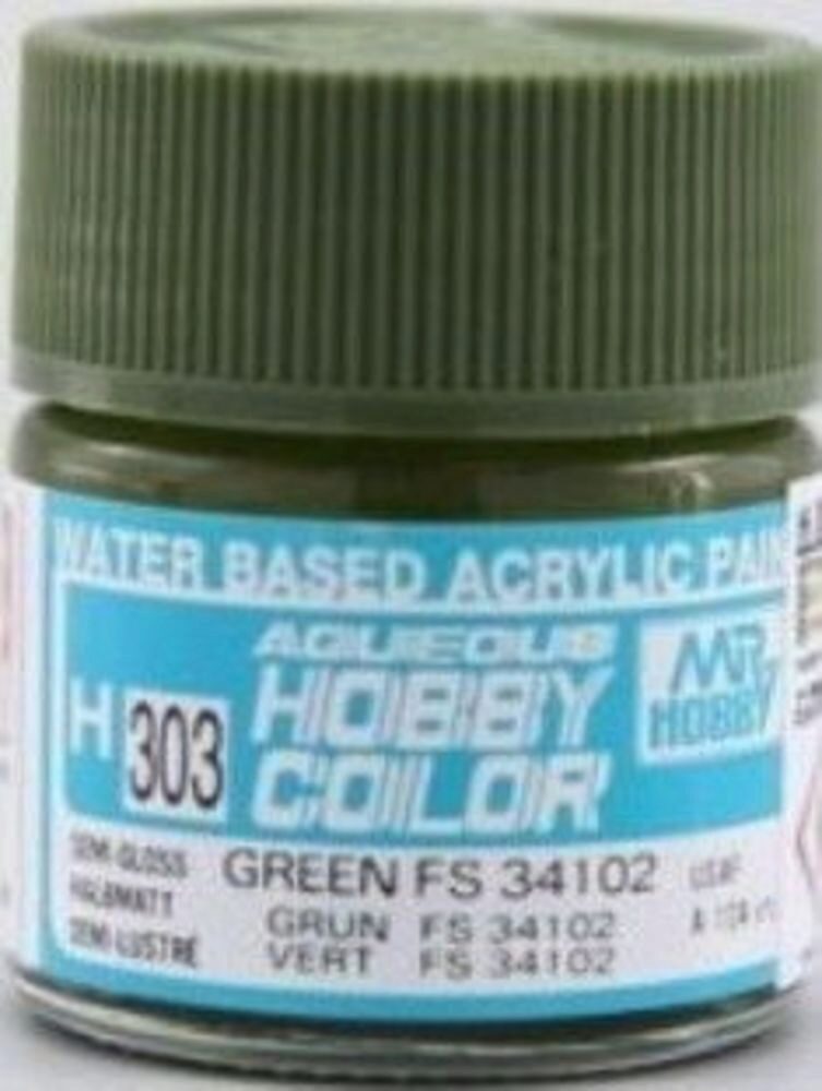 Mr Hobby - Gunze H-303 Aqueous Hobby Colors (10 ml) Green seitenmatt