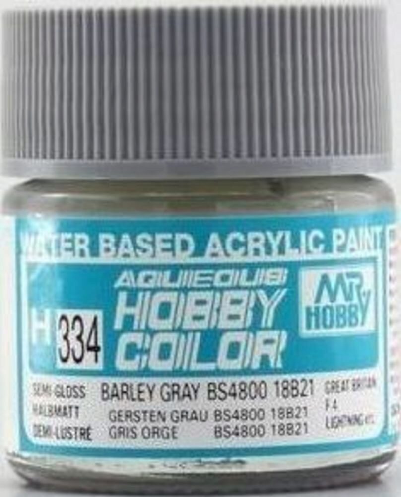 Mr Hobby - Gunze H-334 Aqueous Hobby Colors (10 ml) Barley Gray seitenmatt