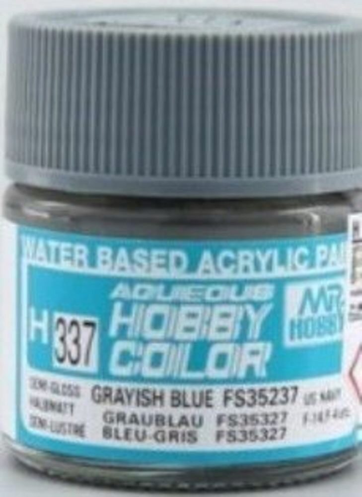 Mr Hobby - Gunze H-337 Aqueous Hobby Colors (10 ml) Grayish Blue seitenmatt