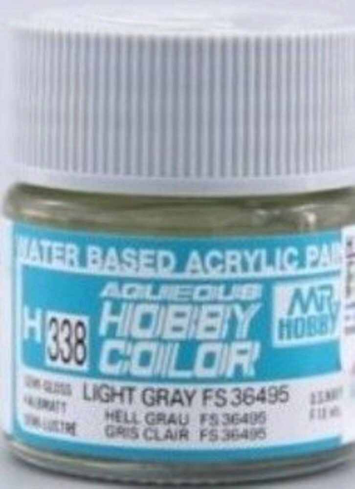 Mr Hobby - Gunze H-338 Aqueous Hobby Colors (10 ml) Light Gray seitenmatt