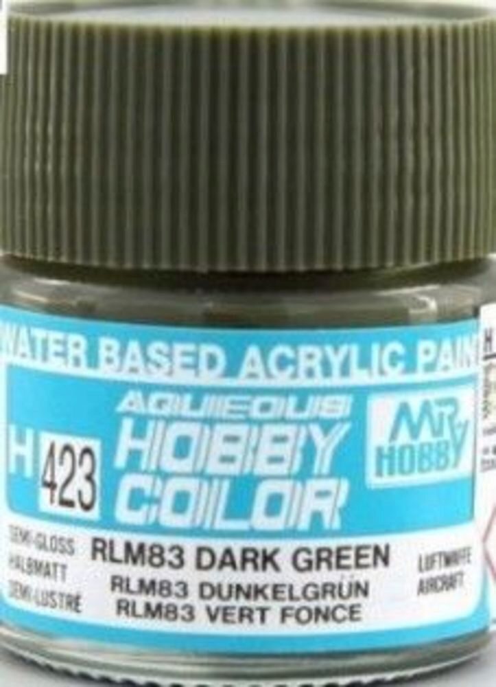Mr Hobby - Gunze H-423 Aqueous Hobby Colors (10 ml) RLM83 Dark Green