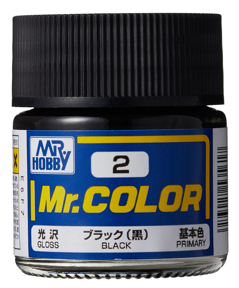 Mr Hobby - Gunze C-002 Mr. Color (10 ml) Black glänzend