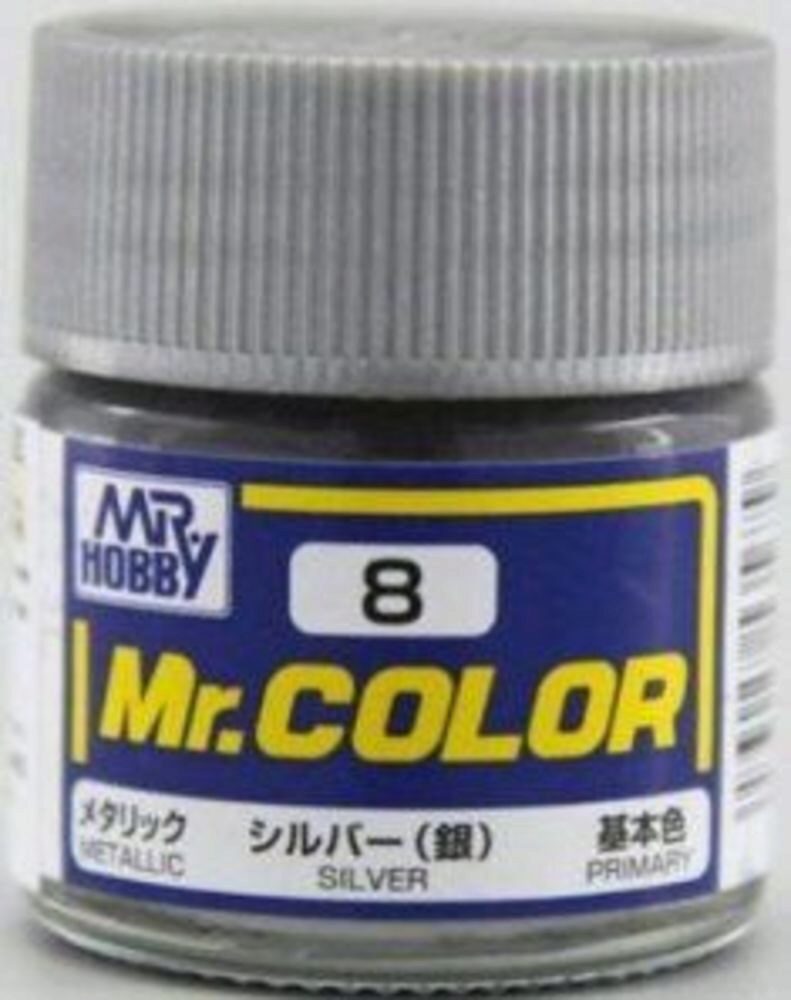 Mr Hobby - Gunze C-008 Mr. Color (10 ml) Silver metallic