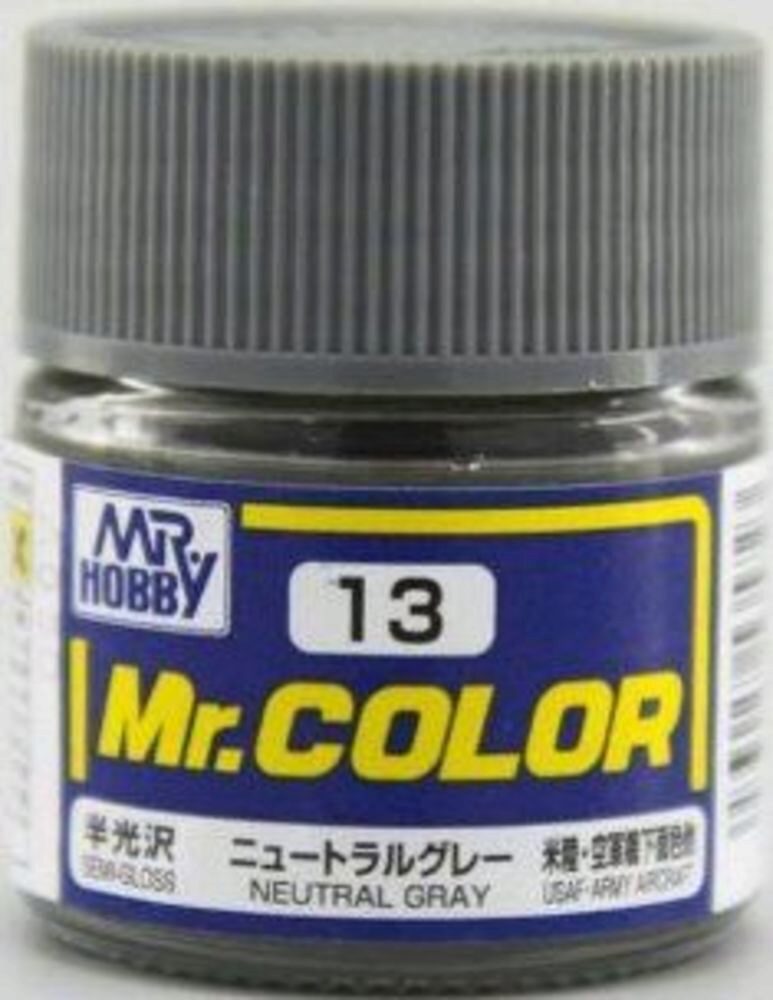 Mr Hobby - Gunze C-013 Mr. Color (10 ml) Neutral Gray seidenmatt