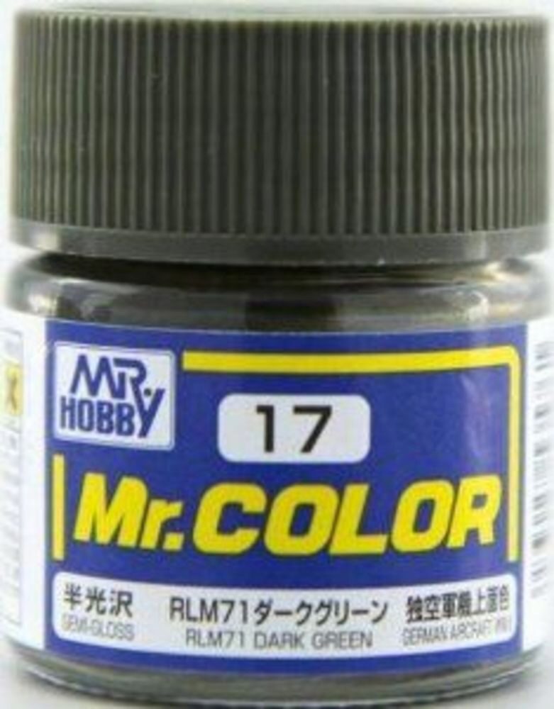 Mr Hobby - Gunze C-017 Mr. Color (10 ml) RLM71 Dark Green seidenmatt