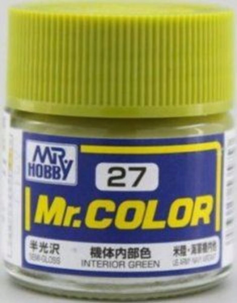 Mr Hobby - Gunze C-027 Mr. Color (10 ml) Interior Green seidenmatt