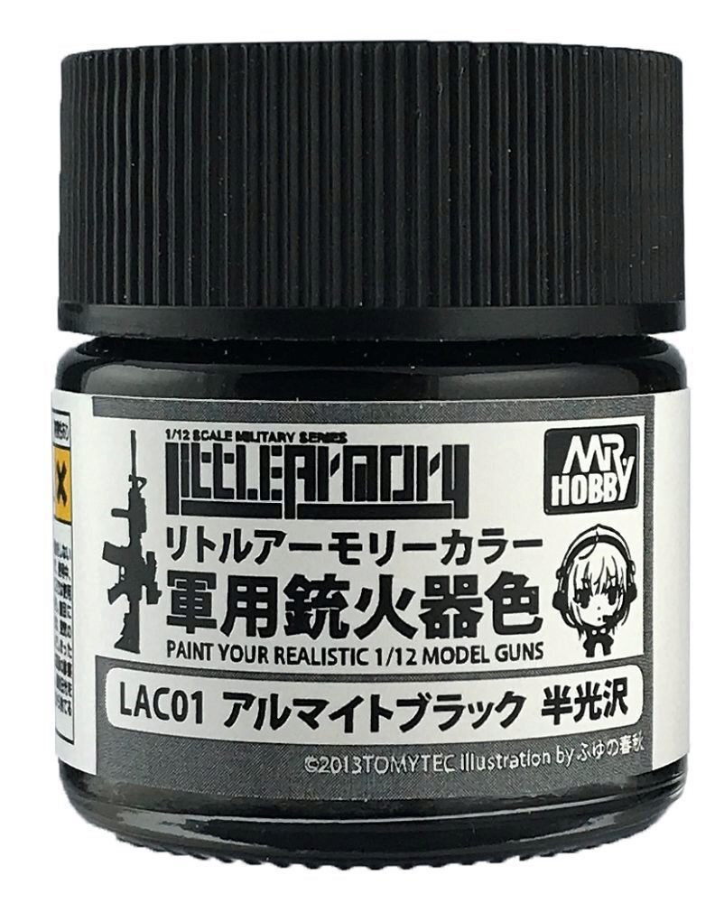 Mr Hobby - Gunze LAC-01 Little Armory Color (10ml) Alumite Black
