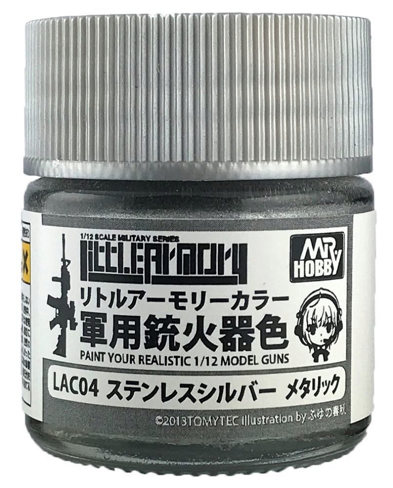Mr Hobby - Gunze LAC-04 Little Armory Color (10ml) Stainless Silver