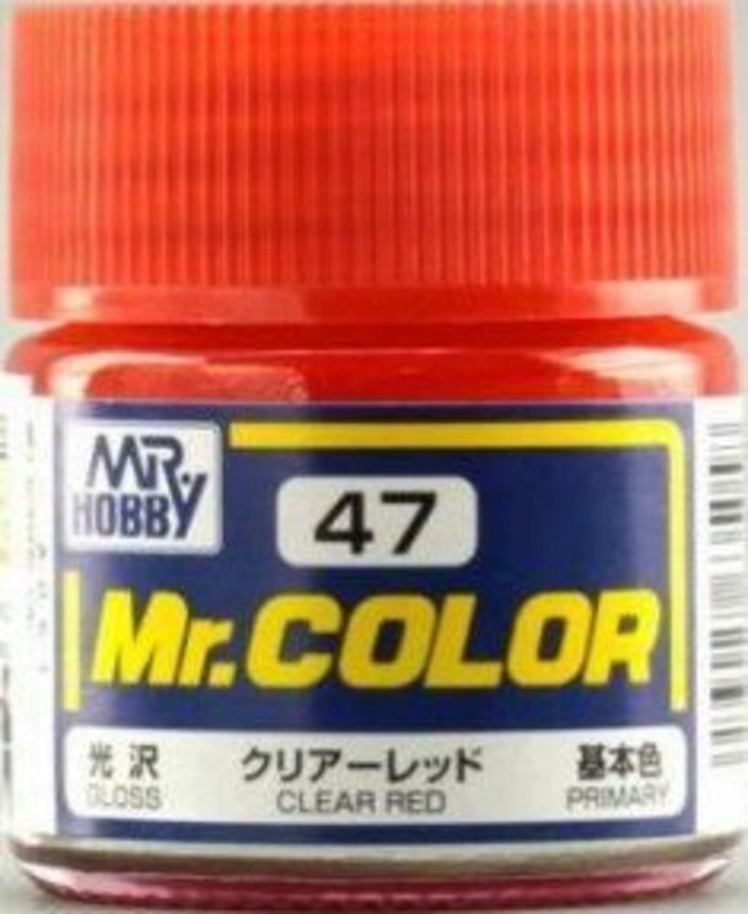 Mr Hobby - Gunze C-047 Mr. Color (10 ml) Clear Red glänzend