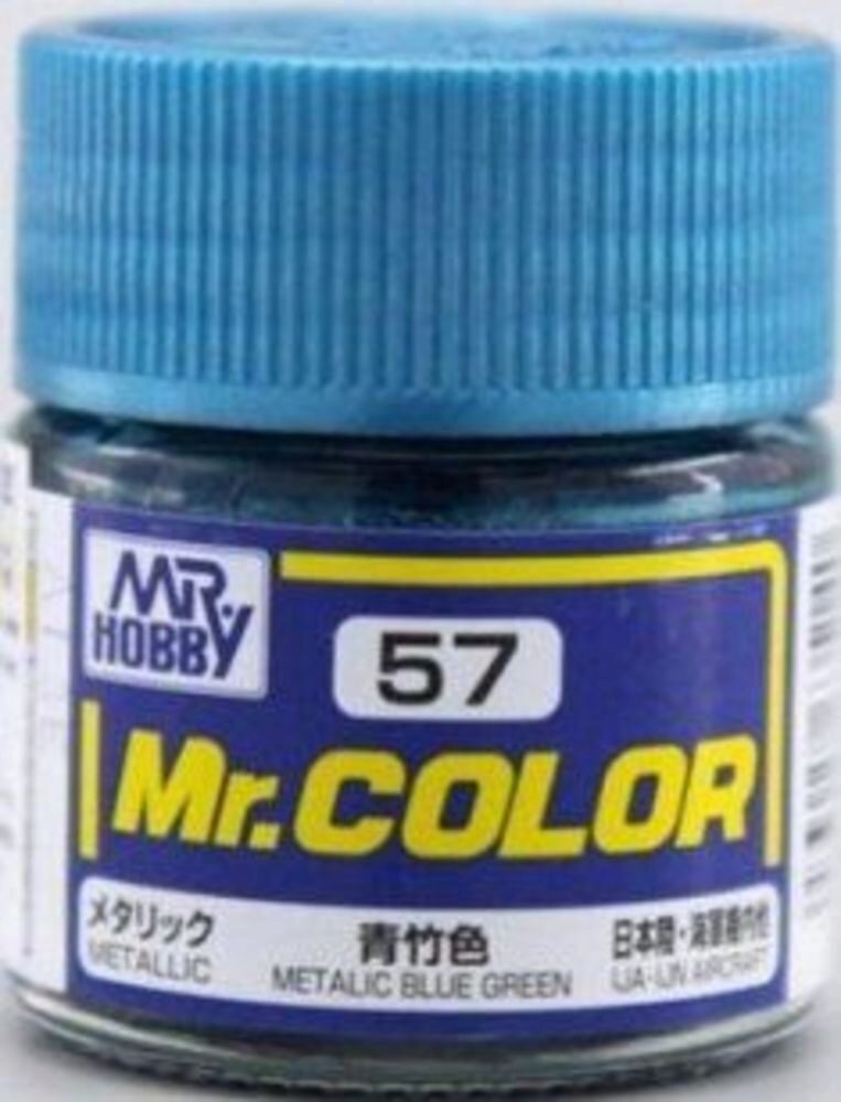 Mr Hobby - Gunze C-057 Mr. Color (10 ml) Metallic Blue Green  metallic