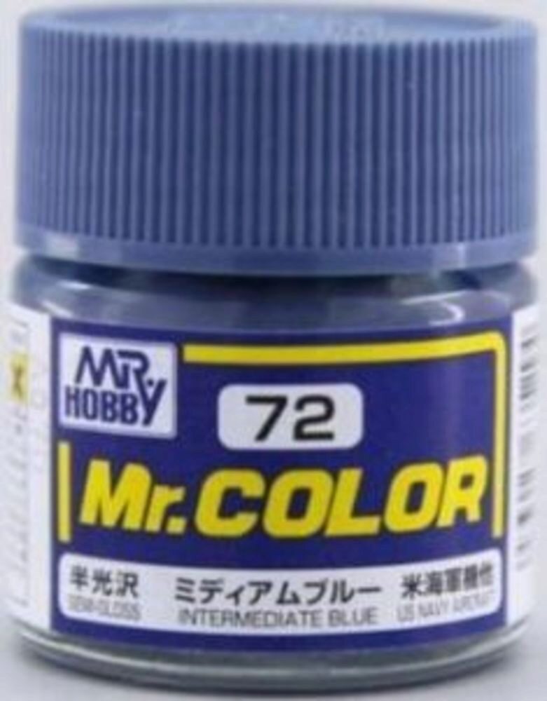 Mr Hobby - Gunze C-072 Mr. Color (10 ml) Intermediate Blue  seidenmatt