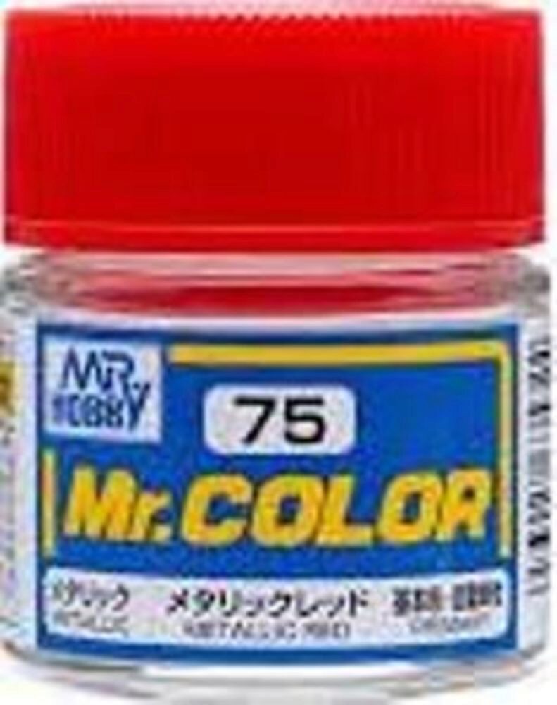Mr Hobby - Gunze C-075 Mr. Color (10 ml) Metallic Red  metallic