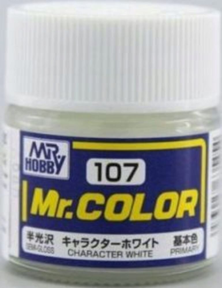 Mr Hobby - Gunze C-107 Mr. Color (10 ml) Character White seidenmatt