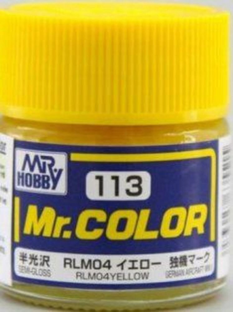 Mr Hobby - Gunze C-113 Mr. Color (10 ml) RLM04 Yellow seidenmatt