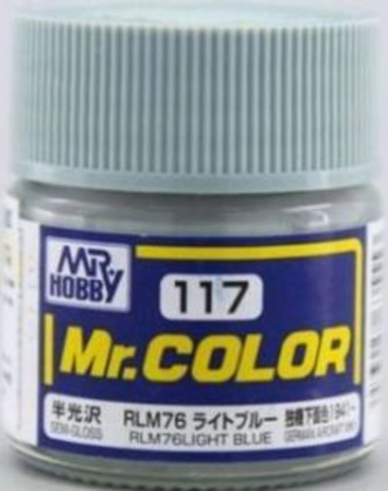 Mr Hobby - Gunze C-117 Mr. Color (10 ml) RLM76 Light Blue seidenmatt