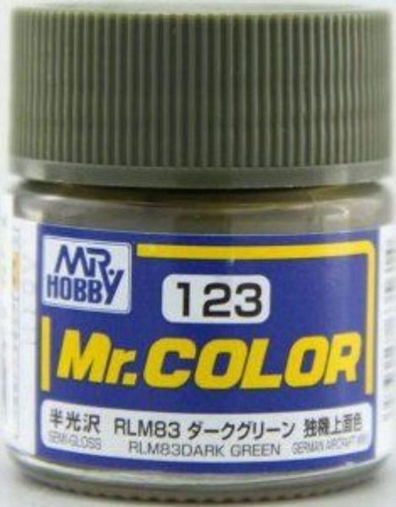 Mr Hobby - Gunze C-123 Mr. Color (10 ml) RLM83 Dark Green seidenmatt