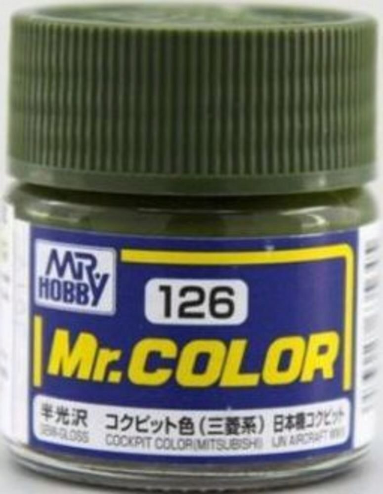 Mr Hobby - Gunze C-126 Mr. Color (10 ml) Cockpit Color (Mitsubishi) seidenmatt