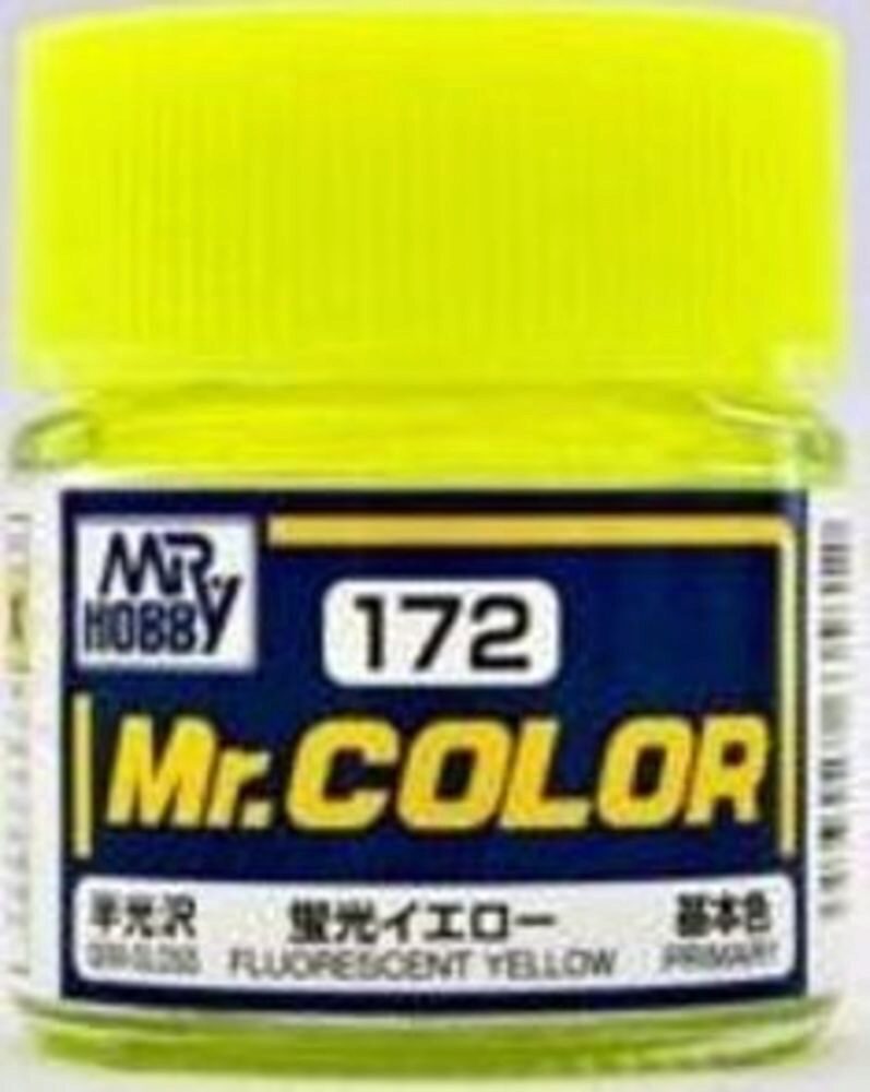 Mr Hobby - Gunze C-172 Mr. Color (10 ml) Fluoerscent Yellow seidenmatt