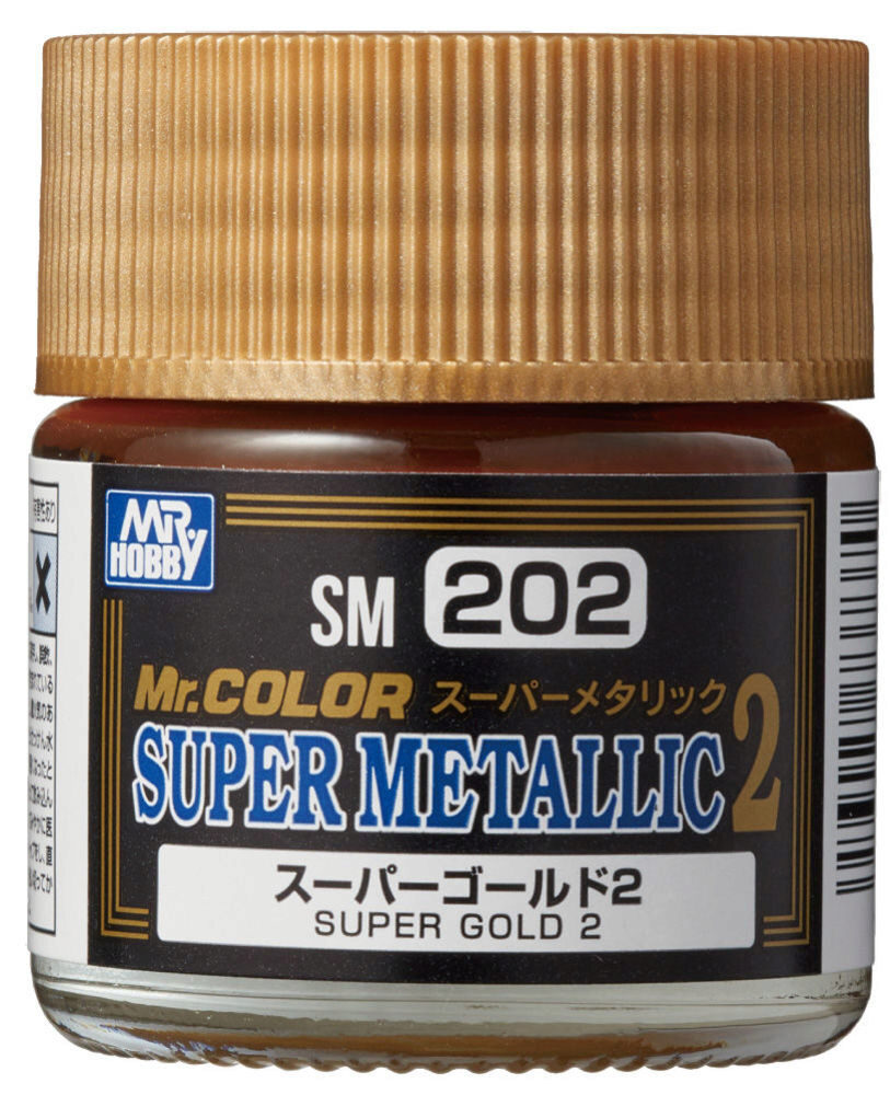 Mr Hobby - Gunze SM-202 Mr. Color Super Metallic Colors II (10 ml) Super Gold II