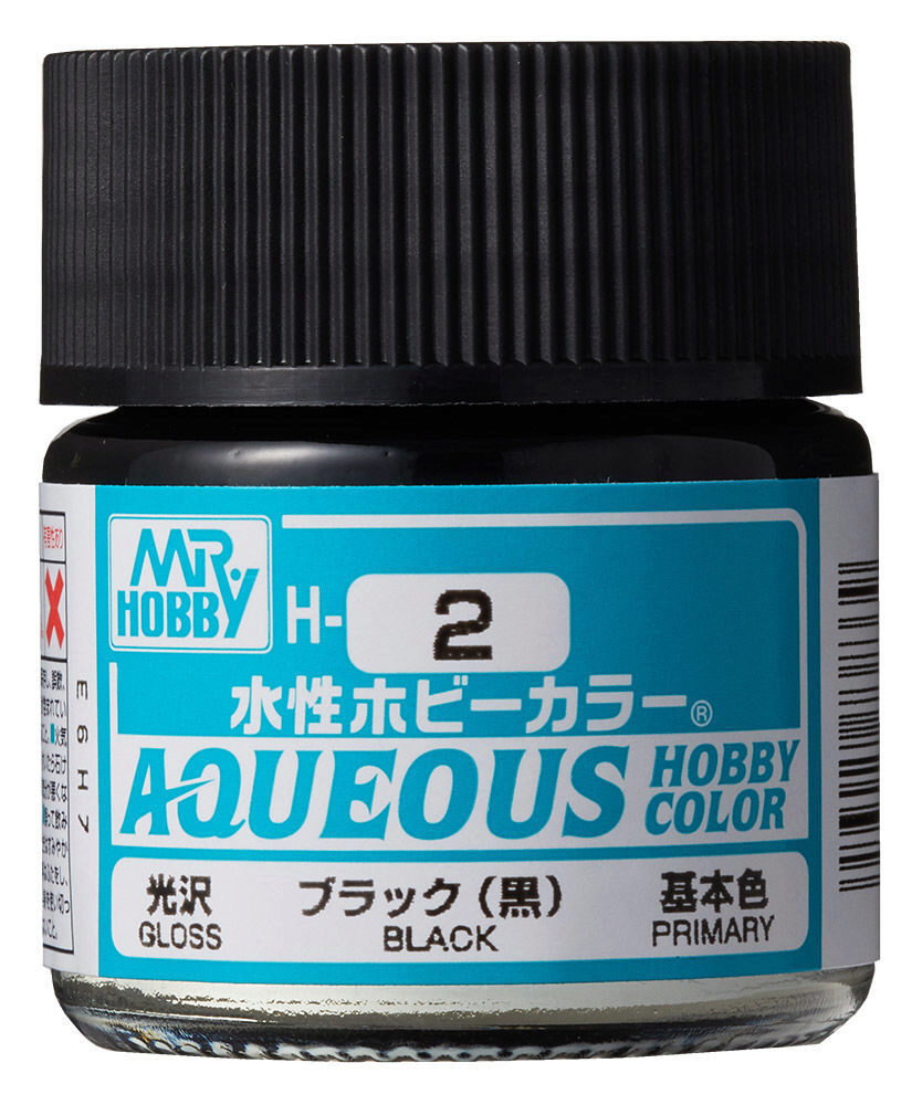 Mr Hobby - Gunze H-002 Aqueous Hobby Colors (10 ml) Black glänzend
