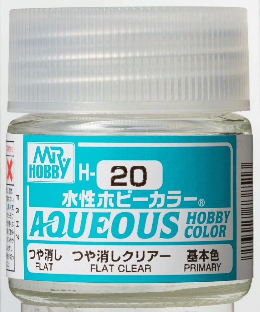 Mr Hobby - Gunze H-020 Aqueous Hobby Colors (10 ml) Flat Clear matt