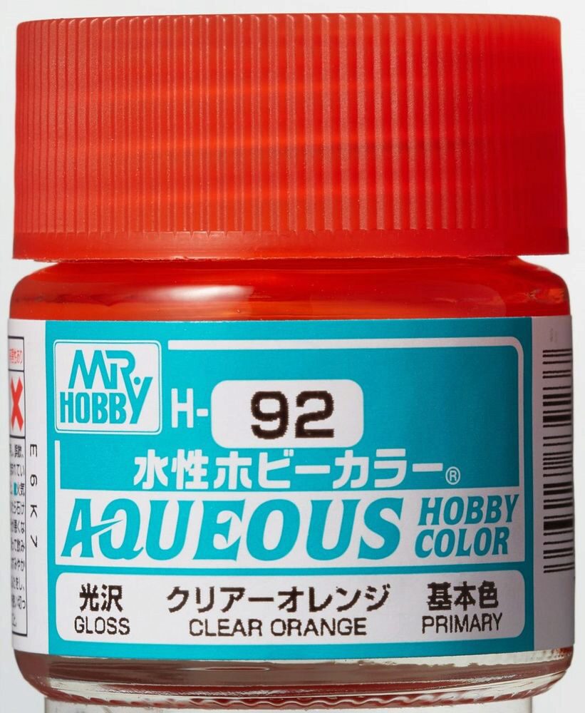 Mr Hobby - Gunze H-092 Aqueous Hobby Colors (10 ml) Clear Orange glänzend