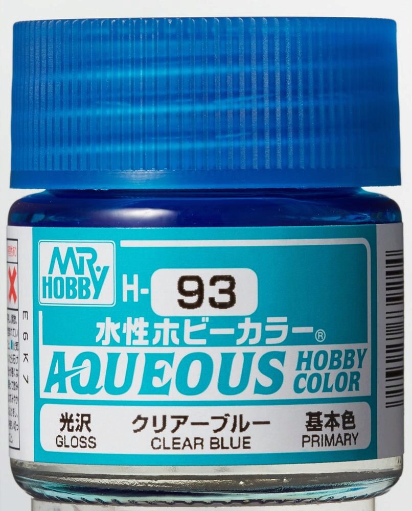 Mr Hobby - Gunze H-093 Aqueous Hobby Colors (10 ml) Clear Blue glänzend