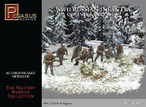 Pegasus 957272 1/72 WW II: Russische Infanterie in Winterkleidung