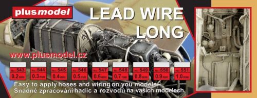 Plus model 549 Lead wire 0,8 mm, long 240 mm