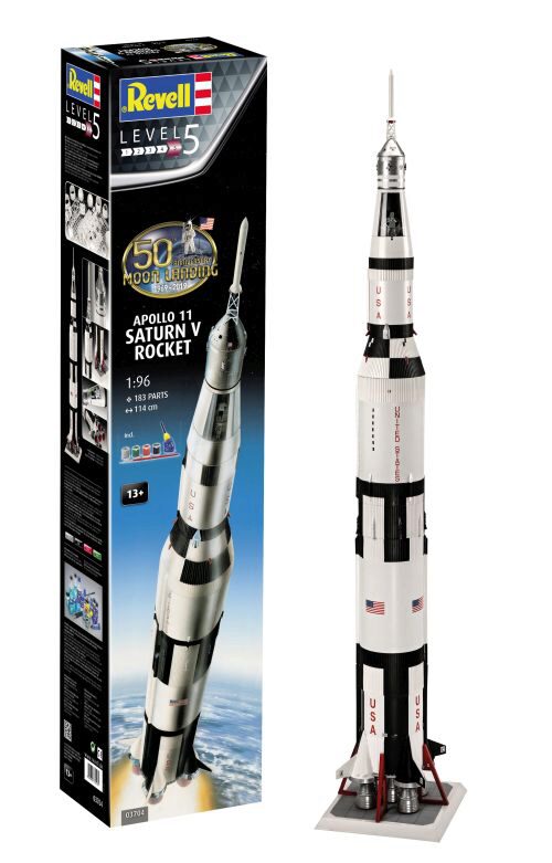 Revell 03704 Apollo 11 Saturn V Rocket (50 Years Moon Landing)