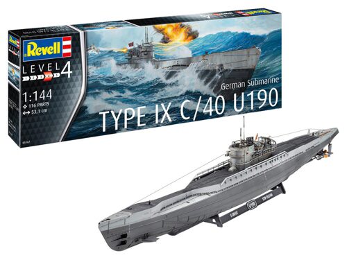 Revell 05167 German Submarine Type IX C/40 (U190)