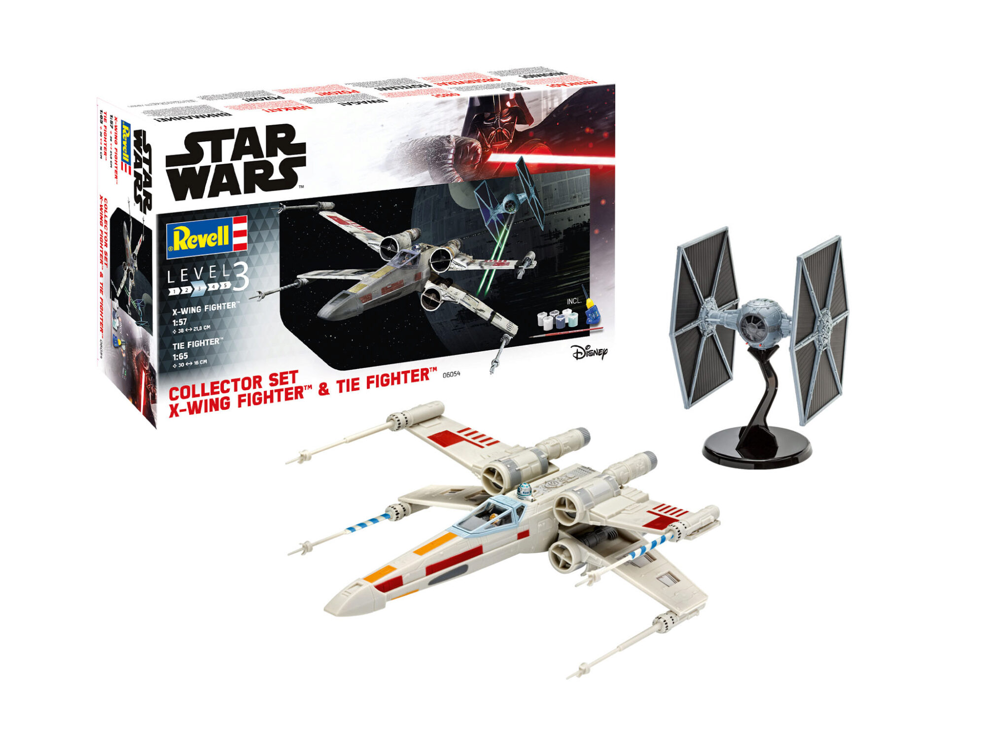 Revell 06054 Gift Set X-Wing Fighter + TIE Fighter