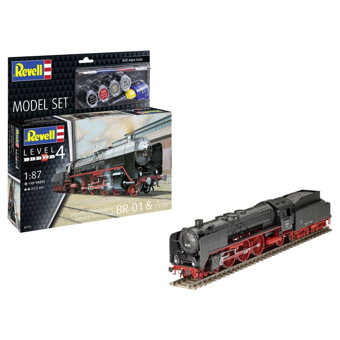 Revell 62172 Model Set Express locomotive BR01&amp tender 22 T32