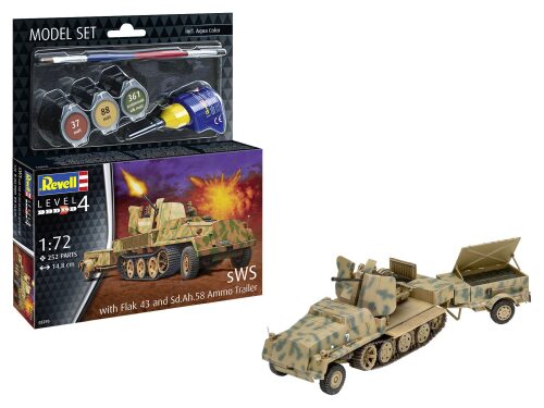 Revell 63293 Model Set sWS with Flak43 and Sd.Ah58 Ammo Trailer