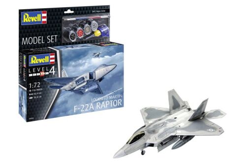 Revell 63858 Model Set Lockheed Martin F-22A Raptor