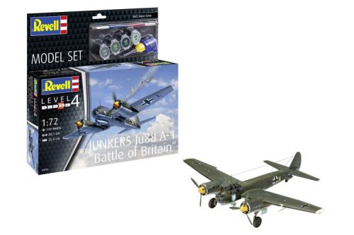 Revell 64972 Model Set Junkers Ju88 A-1 Battle of Britain