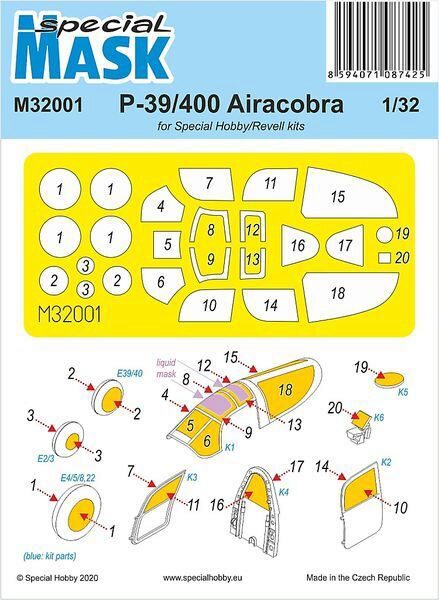 Special Hobby M32001 P-39 Airacobra Mask