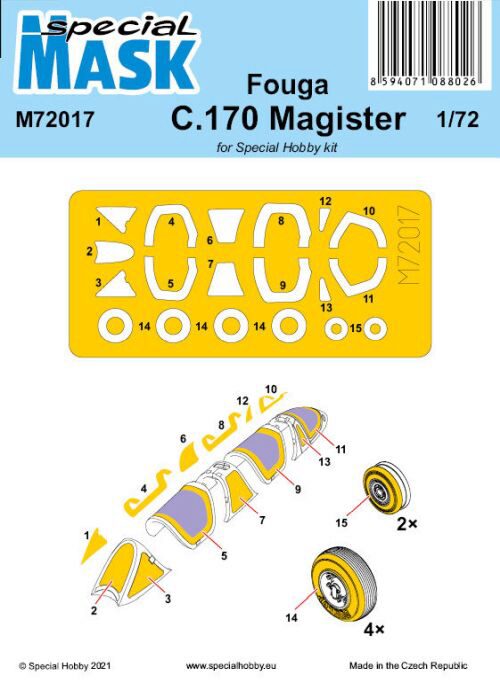 Special Hobby 100-M72017 Fouga C.170 Magister Mask