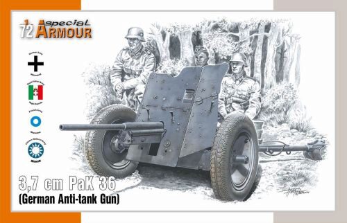 Special Hobby SA72024 3,7 cm PaK 36 German Anti-tank Gun