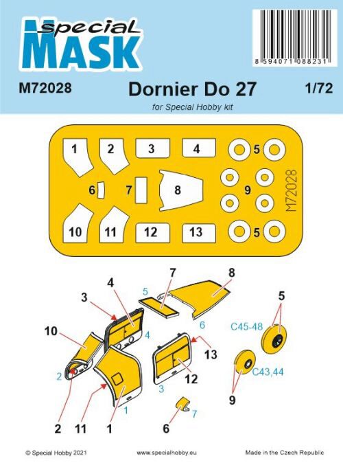Special Hobby M72028 Dornier Do.27 Mask