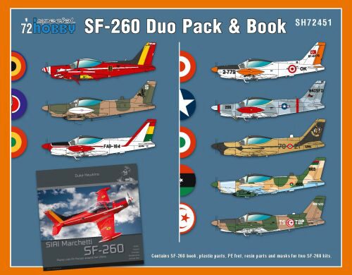 Special Hobby SH72451 SIAI-Marchetti SF-260 Duo Pack & Book