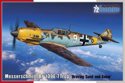 Special Hobby SH72462 Messerschmitt Bf 109E-7Trop Braving Sand and Snow
