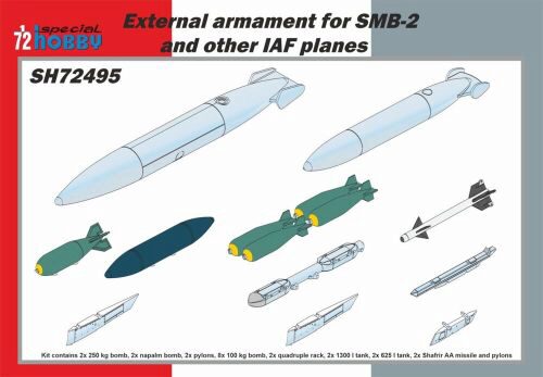 Special Hobby SH72495 External armament for SMB-2 and other IAF planes 1/72