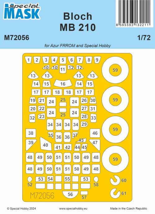 Special Hobby 100-M72056 Bloch MB.210 MASK