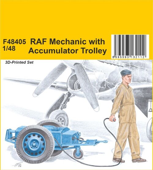 Special Hobby 129-F48405 RAF Mechanic with Accumulator Trolley