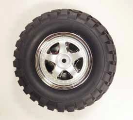 Tamiya 54554 Rock Block Tires w/2-Piece 5-Spoke Wheels CC-01
